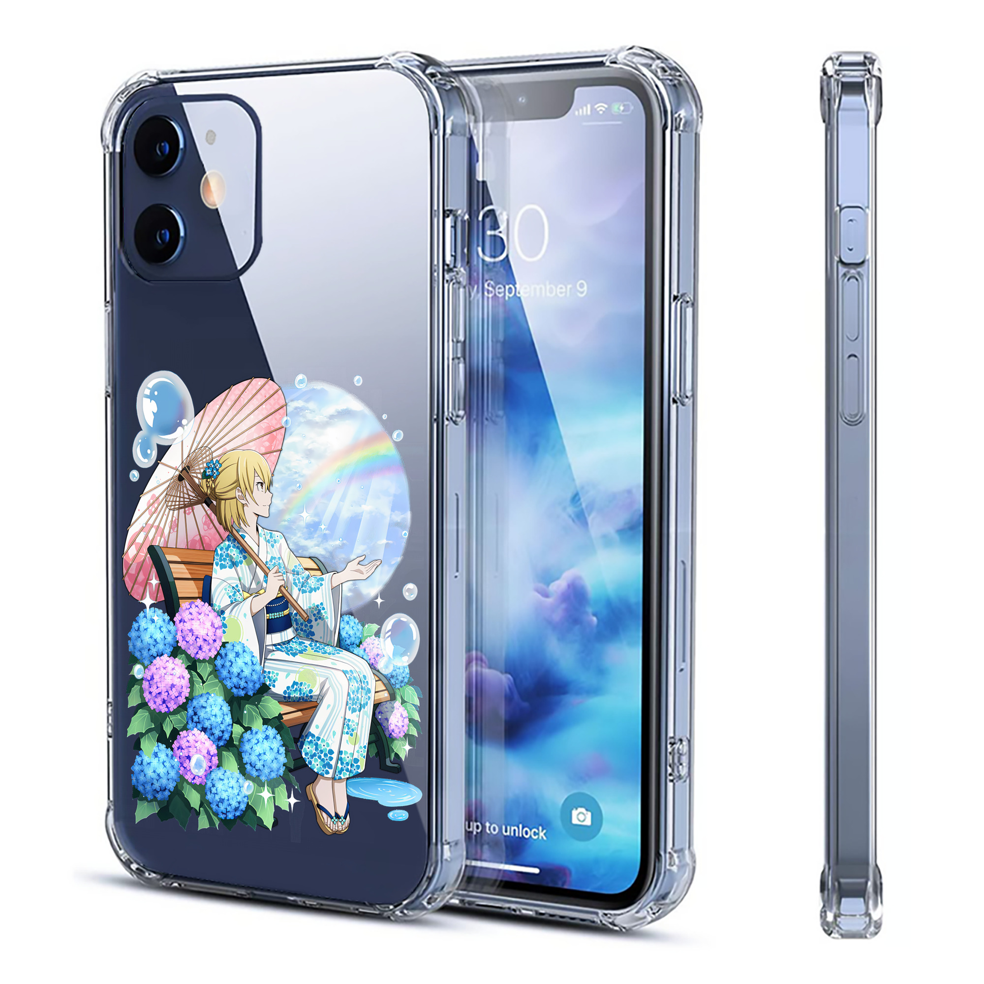 （画像用） 文豪ストレイドッグス Bungo Stray Dogs 【iPhone 12シリーズ対応】透明スマホケース（クリアソフトケース）